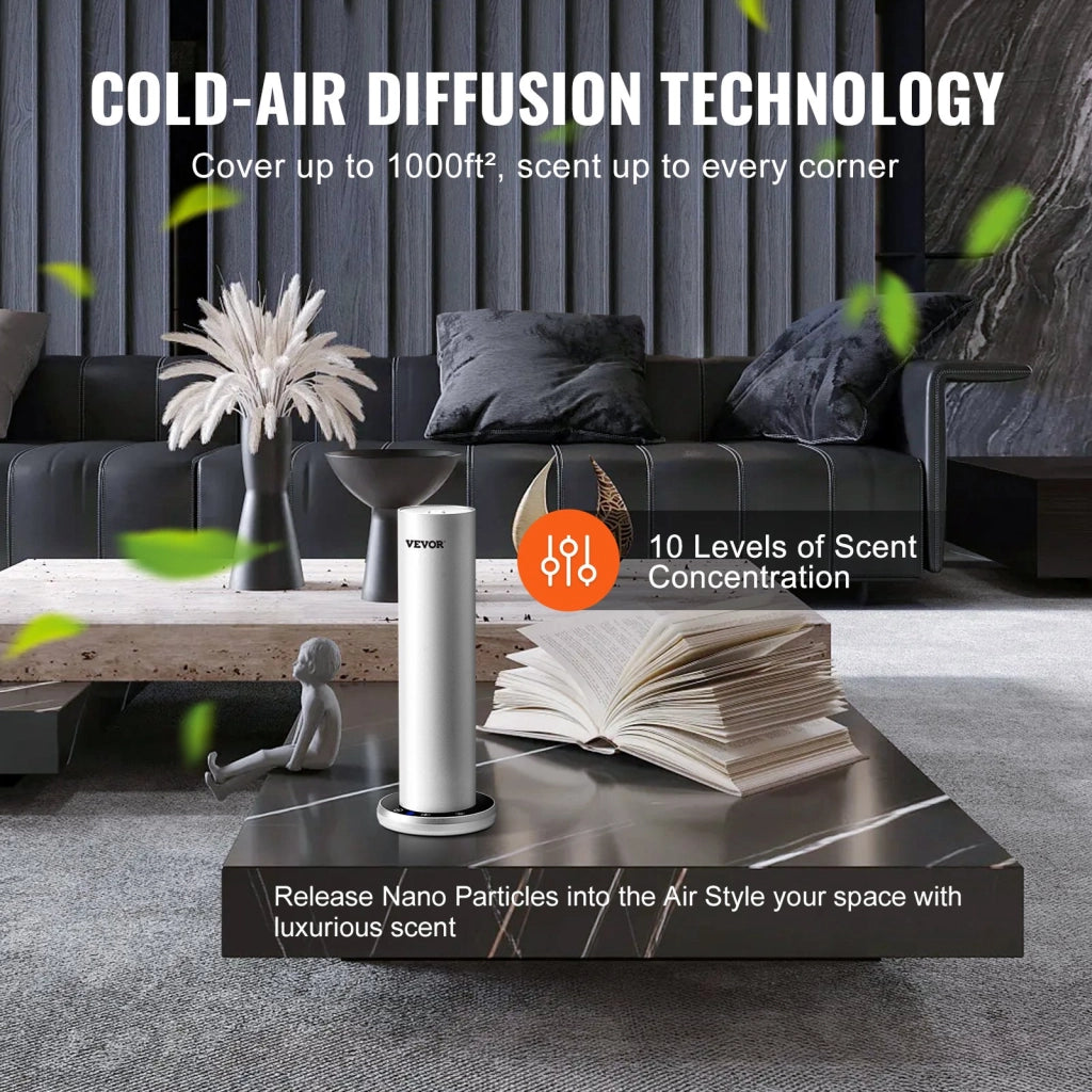 Diffusore di aromi ad aria fredda Bluetooth 120 ml in lega di alluminio SE8150D-V2.0 per casa e ufficio 5W
