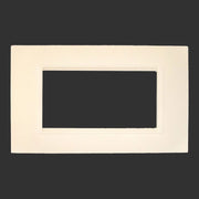 Placca Plastica Quadrata Serie Space 4P Colore Sabbia Compatibile Con Bticino Living Light