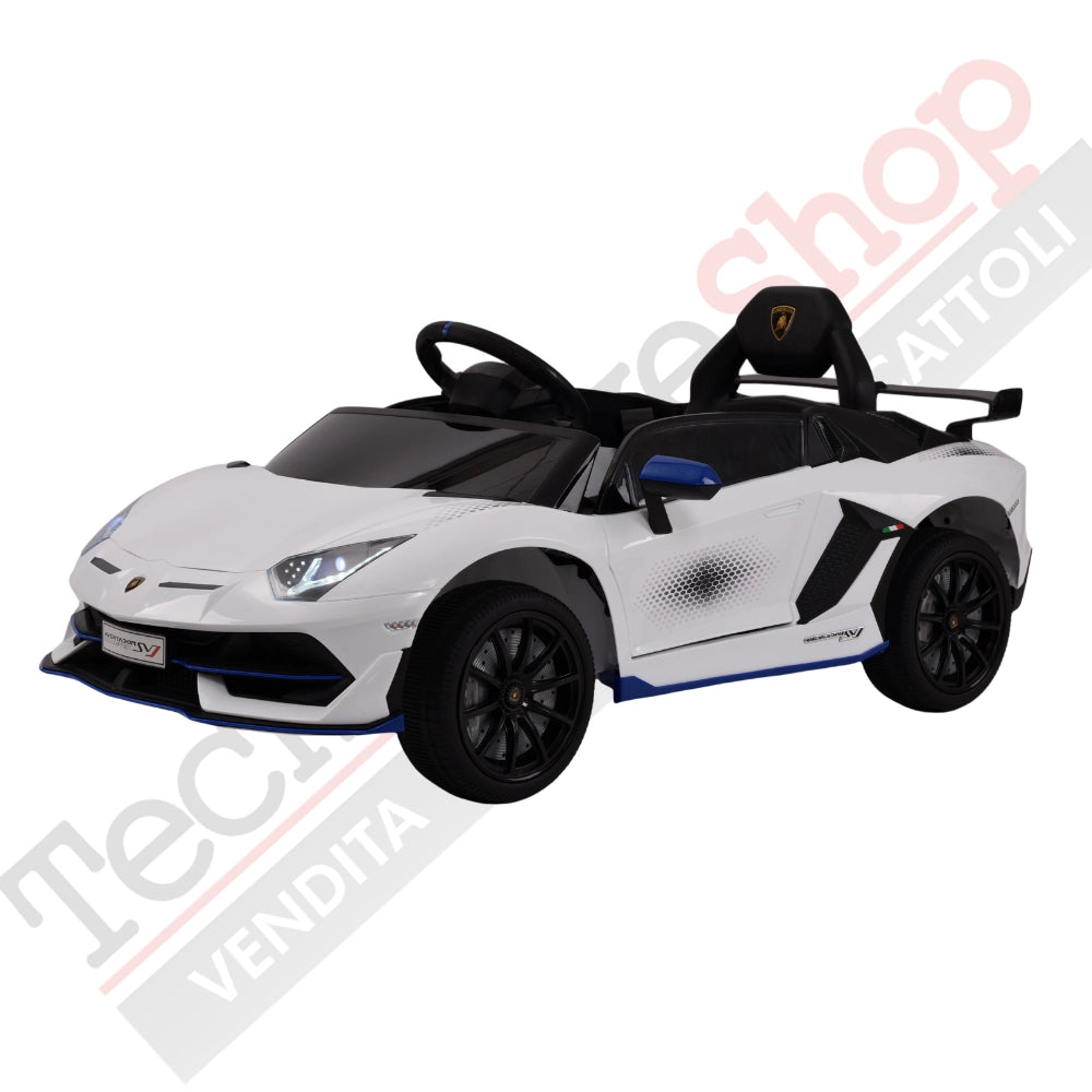 Tecnobike Shop - Auto Elettrica Per Bambini Lamborghini Svj Small 12V-Bianco