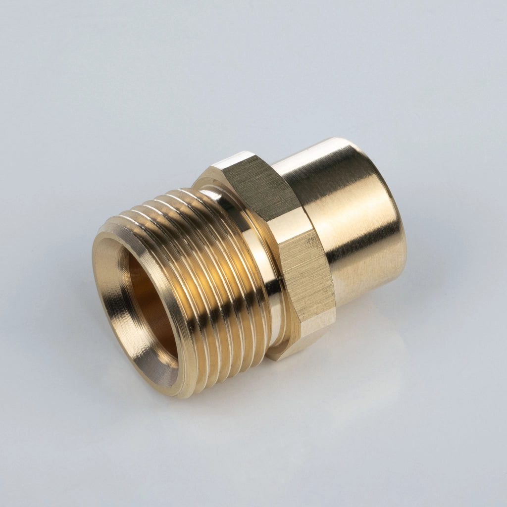 Adattatore Riduzione M22 a 1/4" per Idropulitrice – Ottone di Alta Qualità | Filettatura M22x1,5 mm, 14 mm