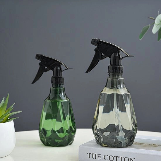 Spremini per piante, diffusore d'acqua per piante, nebbia fine, prodotti per la pulizia, cura della giardiniera, interni ed esterni - grigio-verde - 2 pezzi