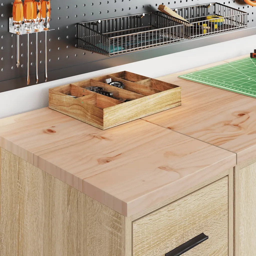 Armadi da Garage 2 pz Rovere Sonoma in Legno Multistrato 3328316