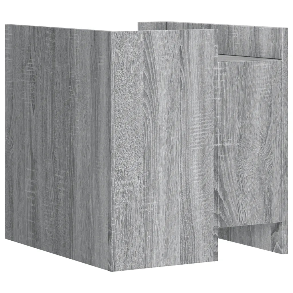 Comodino-Tavolino da notte Grigio Sonoma 45x50x50 cm in Truciolato 226784