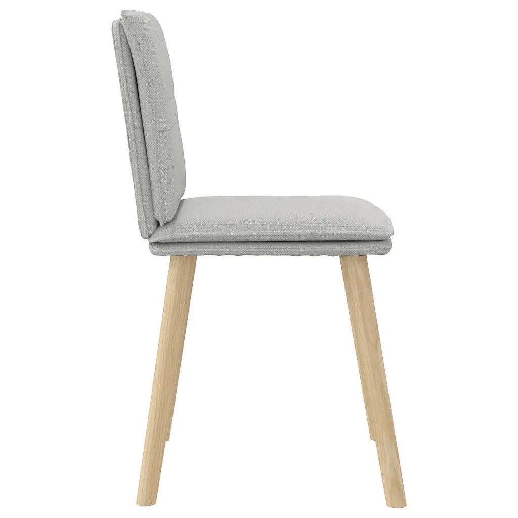 Sedie da Pranzo 2 pz Grigio Nuvola in Tessuto 4101264