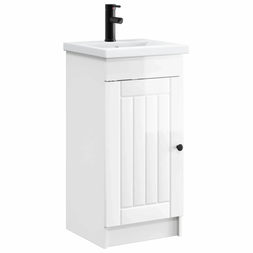 Mobile da bagno con lavabo Bianco Lucido 42 x 40 x 84,5 cm 890028
