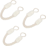 Set di fermatufe per porte di 3 - fermatufe - 60 cm - beige e bianco