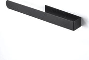 Sostegno per asciugamani autofissante senza perforazione - nero - fissaggio al muro - 37 cm