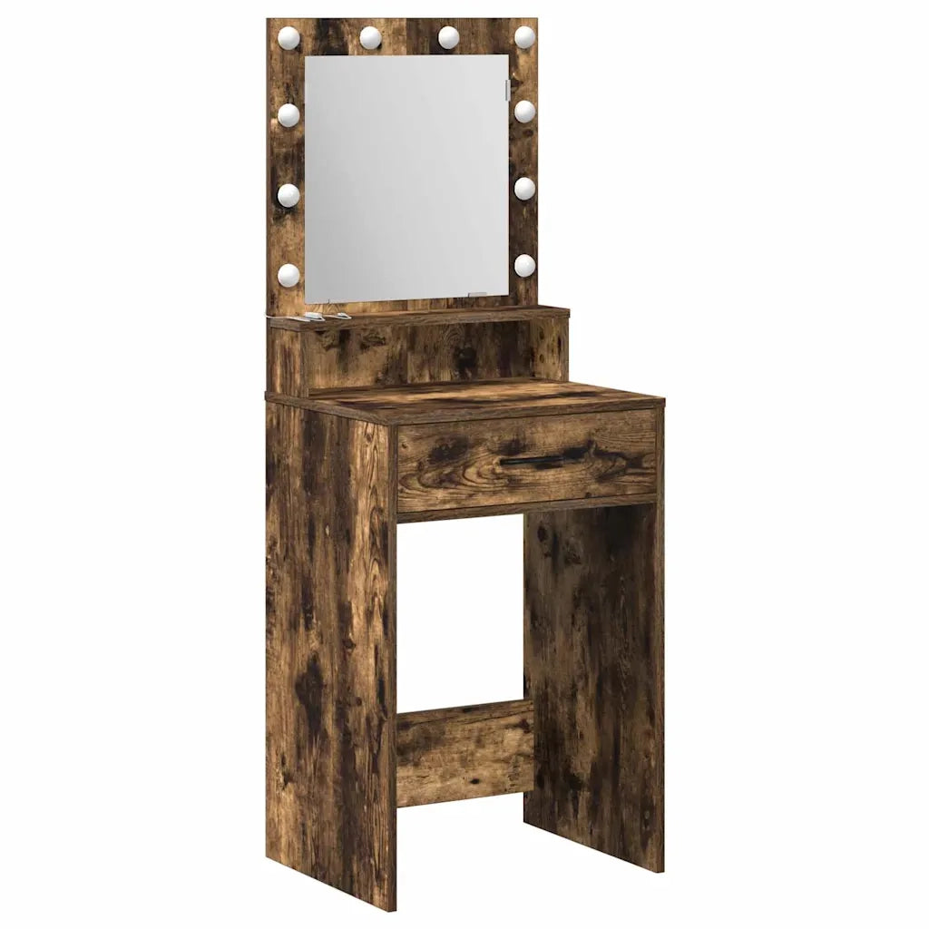Tavolo da Trucco Rovere fumé 50 x 41 x 135 cm Legno multistrato 865095