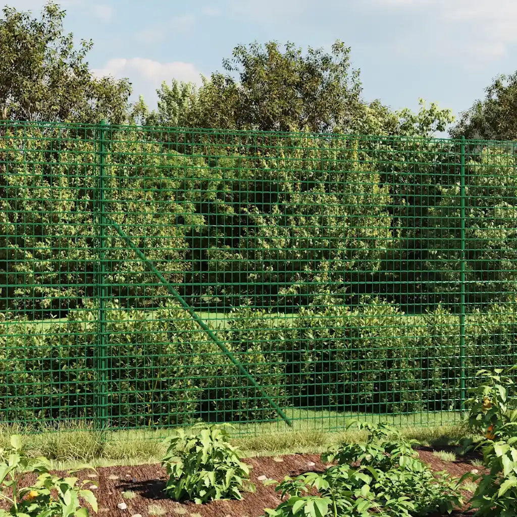 Recinzione Metallica con Picchetti Ancoraggio Verde 2x25 mcod mxl 105442