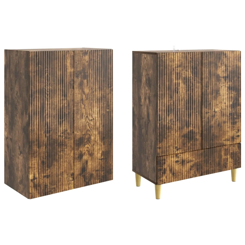 Set di armadi 2 pz Rovere Fumo Legno ingegnerizzato 3416534