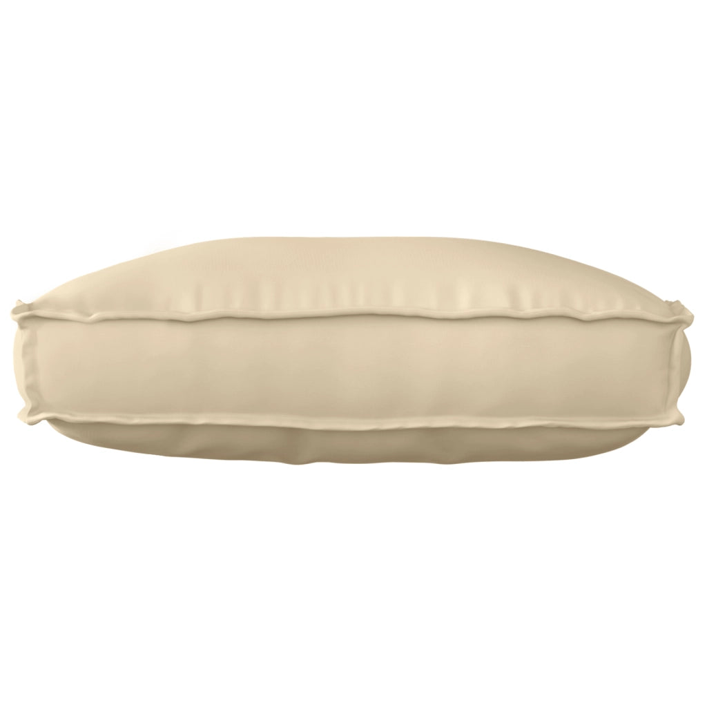 Cuscino per pallet per schienale Beige 70x40x12 cm Tessuto Oxford