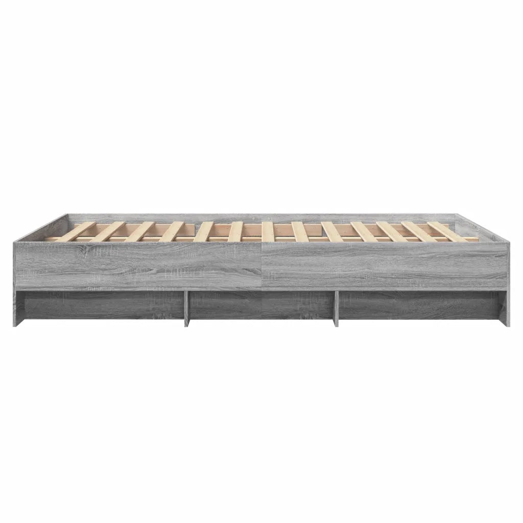 Giroletto-Struttura Letto Grigio Sonoma 140x190 cm in Legno Multistrato 268130