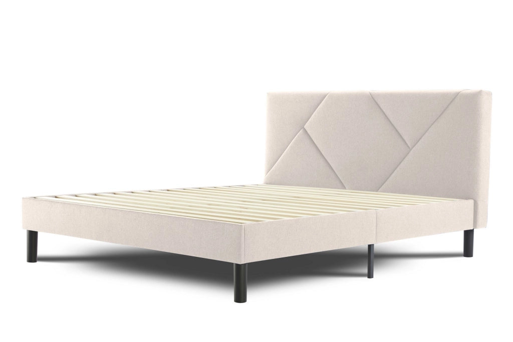 Hemera, Letto Piazza e Mezza Dimensione Materasso 120x190 cm, Beige