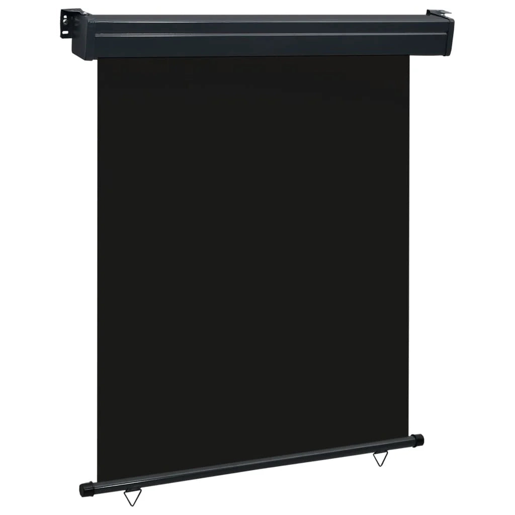Tenda da sole laterale retrattile/schermo protettivo per patio giardino terrazza balcone 140 x 250 cm nero 02_0007015