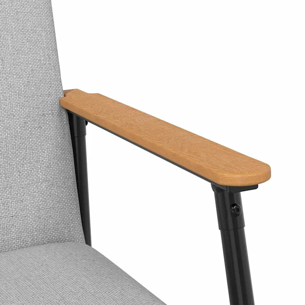Poltrona-Divano Sedia-Poltroncina Grigio Nuvola Tessuto 242809
