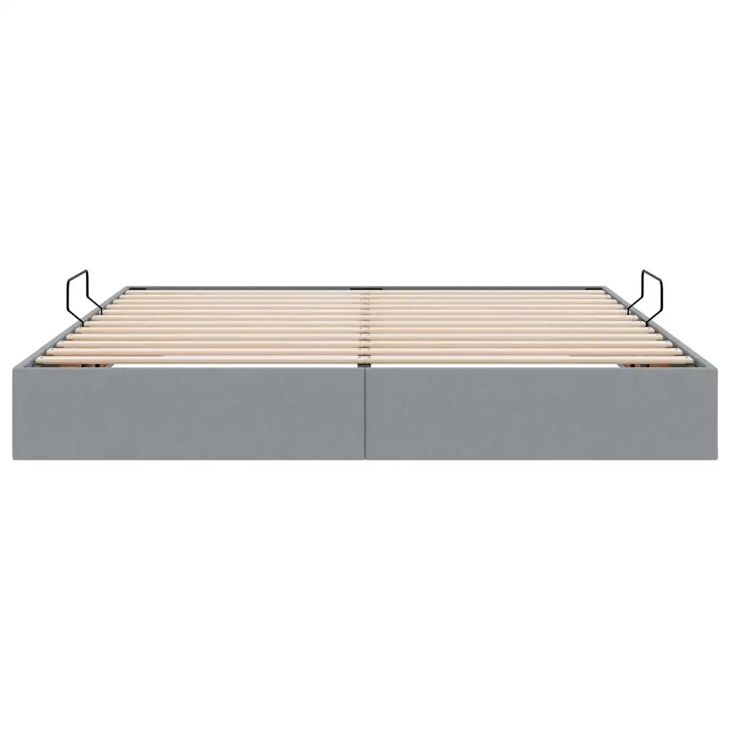 Letto con Contenitore Grigio chiaro 180 x 200 cm Tessuto