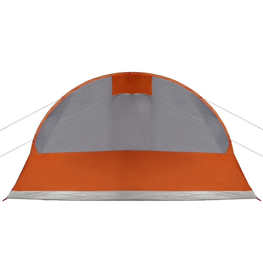 Tenda Familiare a Tunnel 7Persone Grigia Arancione Impermeabile 94627
