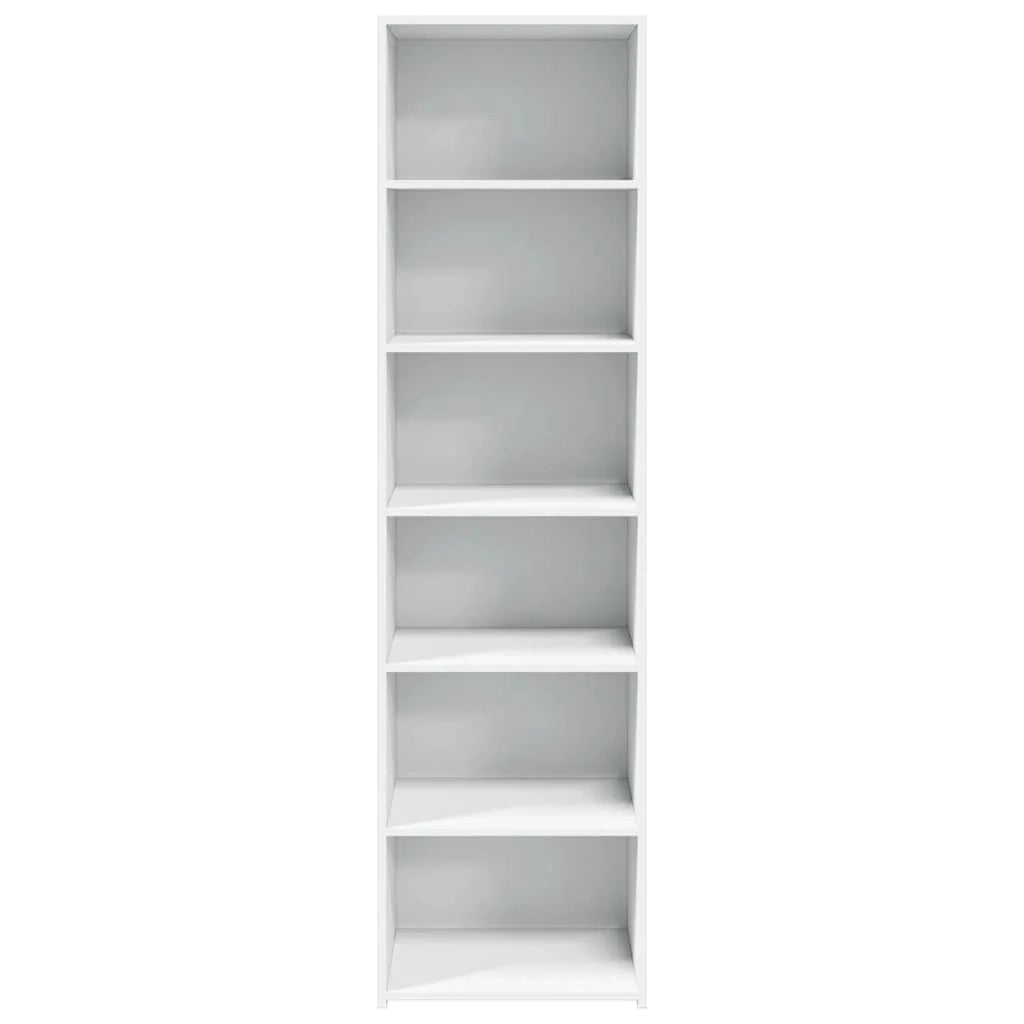Buffet credenza cassettiera mobile contenitore organizer cucina soggiorno salotto alto 50 x 41 x 185 cm legno composito bianco 02_0032459