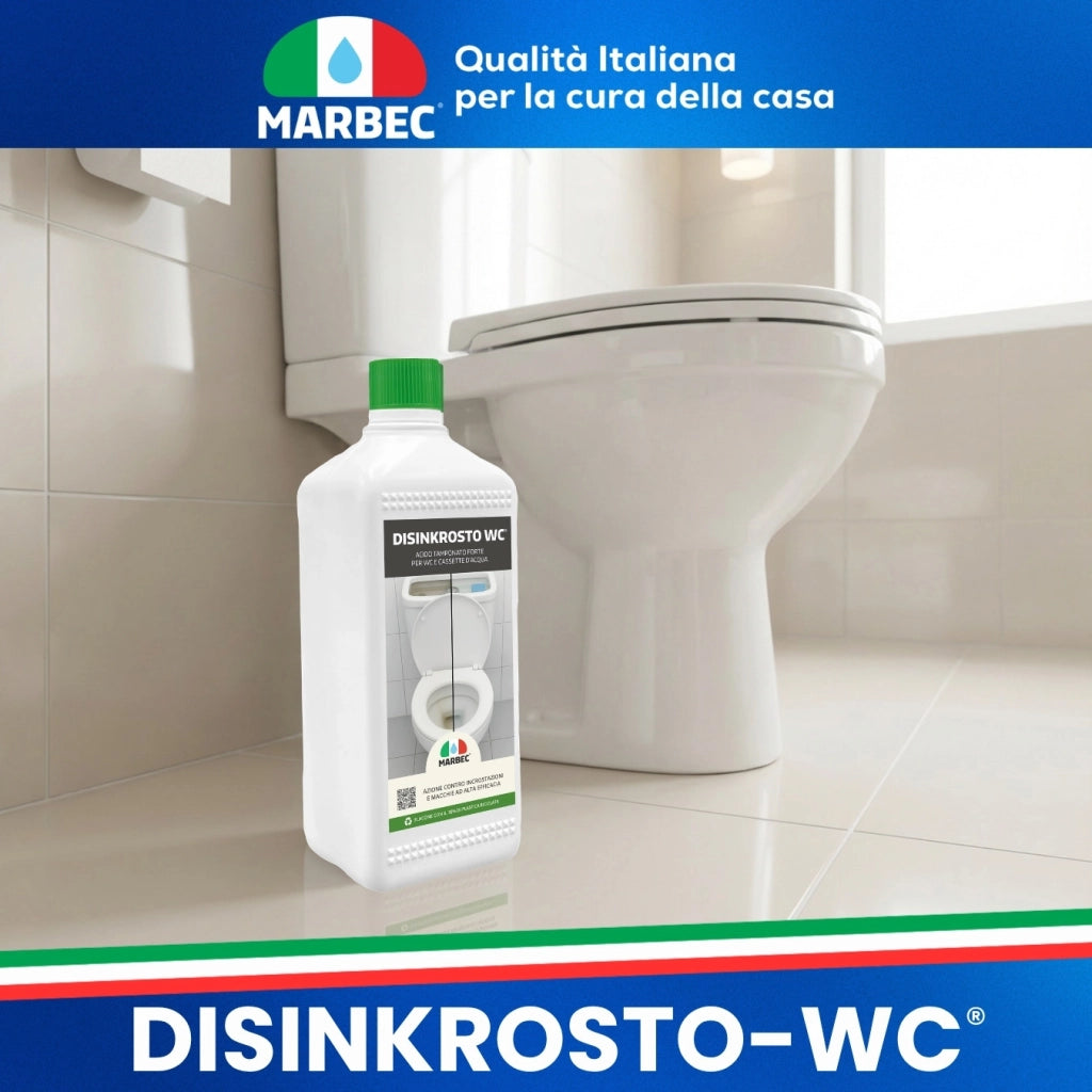 Disincrostante WC in gel elimina calcare ostinato DISINKROSTO WC® - 1LTx6Pz