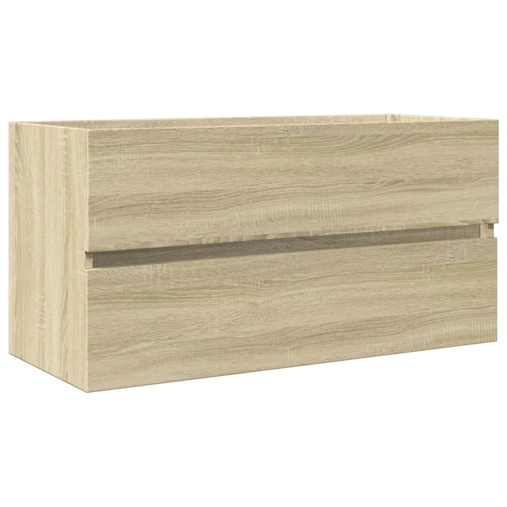 Set Mobili da Bagno 2 pz in Ceramica e Legno Multistrato 3307660