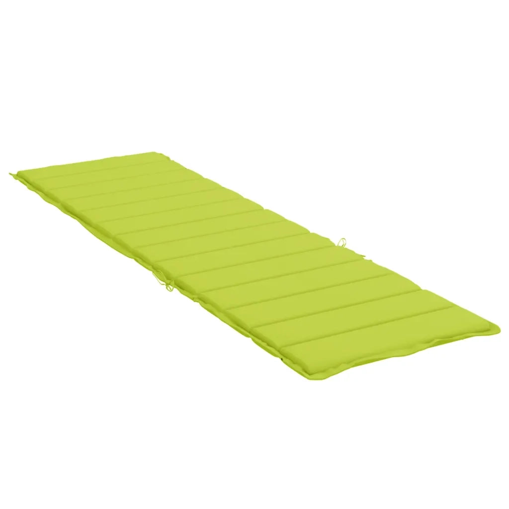 Cuscino per Lettino Verde Intenso 200x60x3 cm in Tessuto Oxford 314214