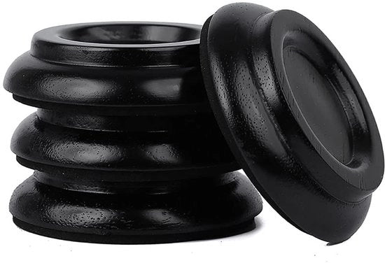 Piano Caster Cups - Coppe per Ruote del Pianoforte - Protezione per Pavimenti in Legno - Antiscivolo/Antirumore Schiuma - Set da 4 - Per Pavimenti in Legno - Riduce Rumori - Coppe per Ruote del Pianoforte