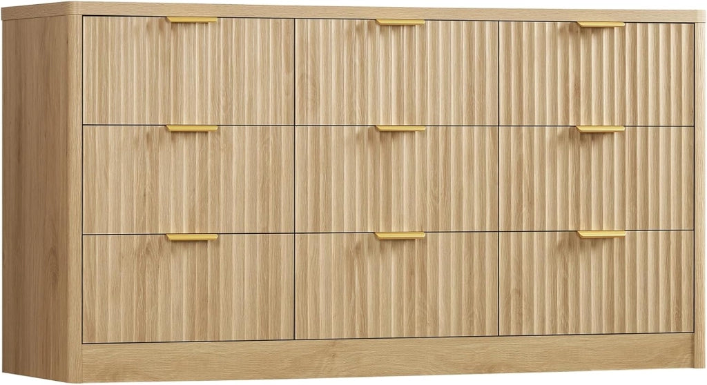 Cassettiera Camera da Letto, Settimino con 8 Cassetti - Comò Bianco Moderno e Salvaspazio, Ideale per Soggiorno e Ingresso, 107x35x96.5 cm