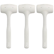 Kit 3 martelli battipiastrelle in gomma antirimbalzo per posa 1000 gr.