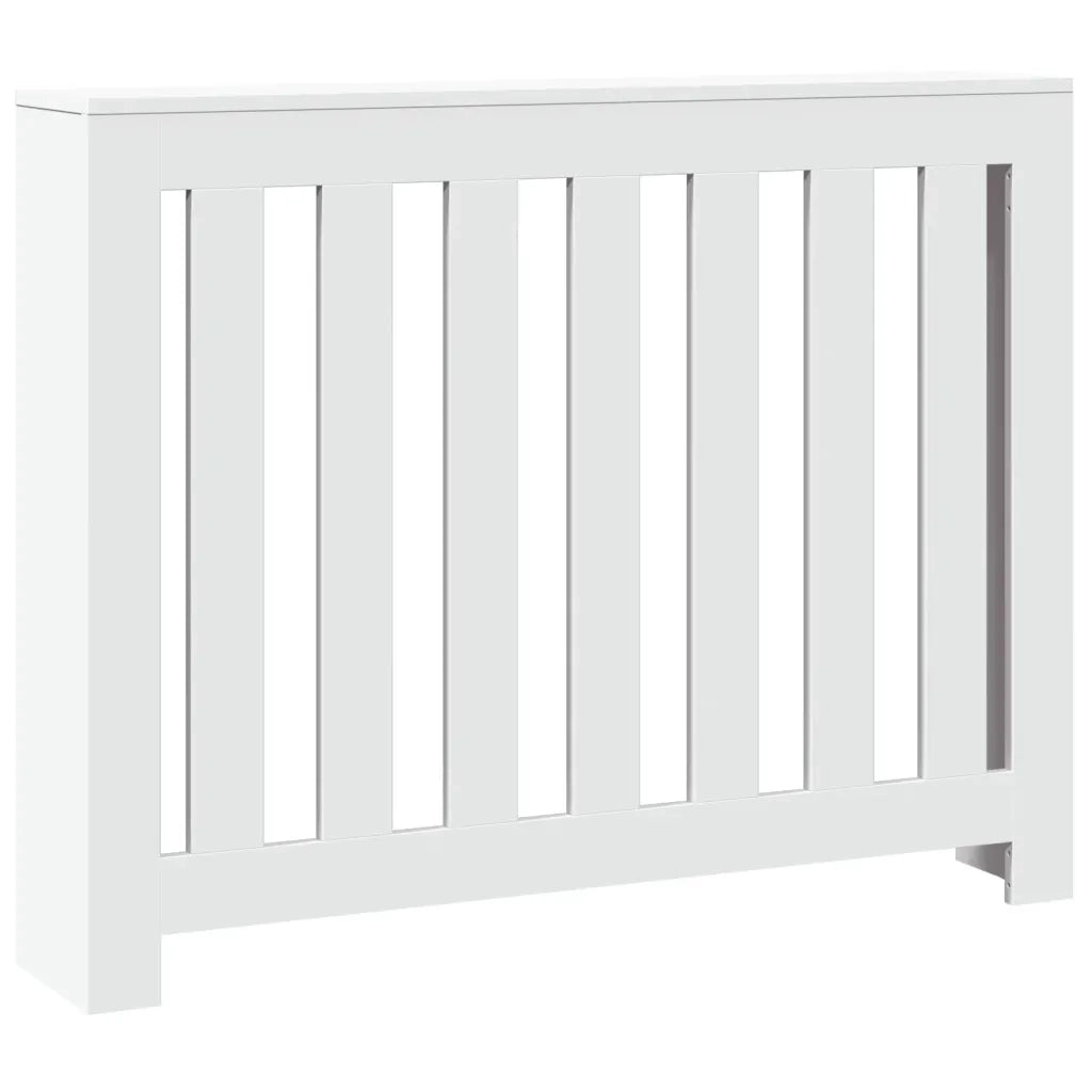 vidaXL Copertura Termosifone Bianca 104x20x82 cm in Legno Multistrato