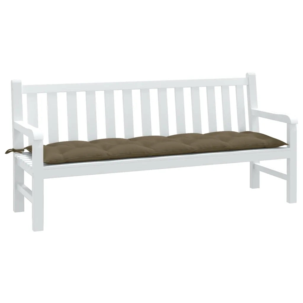Cuscino Panca da Giardino-Cuscini per panchina da esterno Tortora M¨¦lange 180x50x7cm in Tessuto