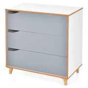 Cassettiera 75 x 42 x 75 cm ampio spazio di archiviazione sicurezza per bambini design moderno in MDF grigio 20_0011548