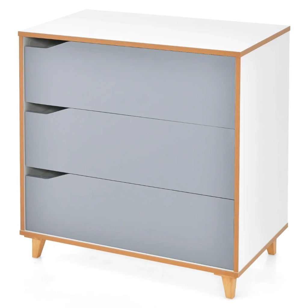 Cassettiera 75 x 42 x 75 cm ampio spazio di archiviazione sicurezza per bambini design moderno in MDF grigio 20_0011548