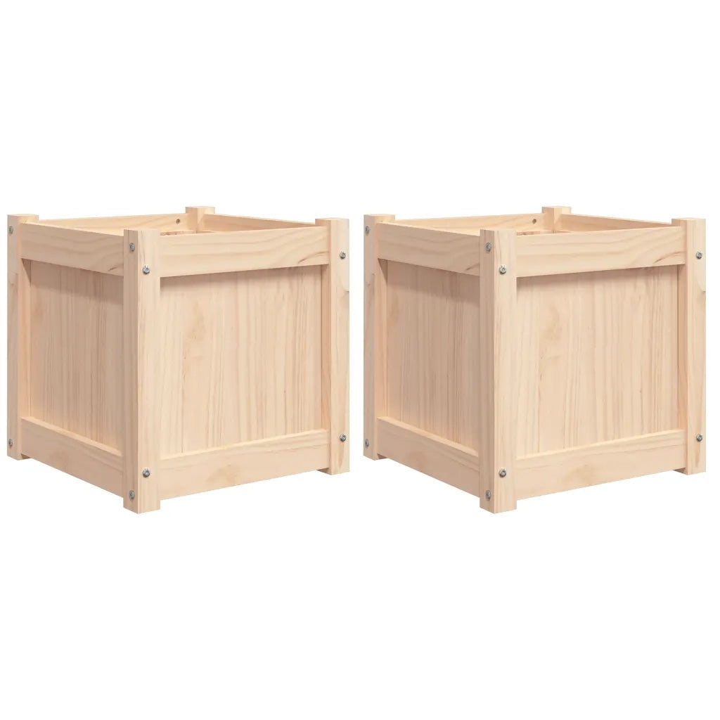 Fioriere da Giardino 2 pz in Legno Massello di Pinocod mxl 132654