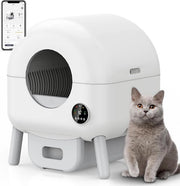 Cassetta automatica per gatti - Cassetta per gatti self-cleaning - Inclusa cassetta per gatti con panno e pacchetti di assorbimento aggiuntivi - Cassetta automatica per gatti self-cleaning -