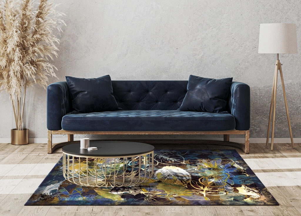 Tappeto Arredo Antiscivolo Da Camera E Salotto Linea D'artista By Suardi - 154x220 - Incisione Cielo