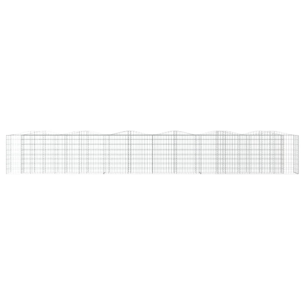 Gabbione ad arco rialzato 600 x 50 x 100 cm in ferro zincato Argento 02_0039939