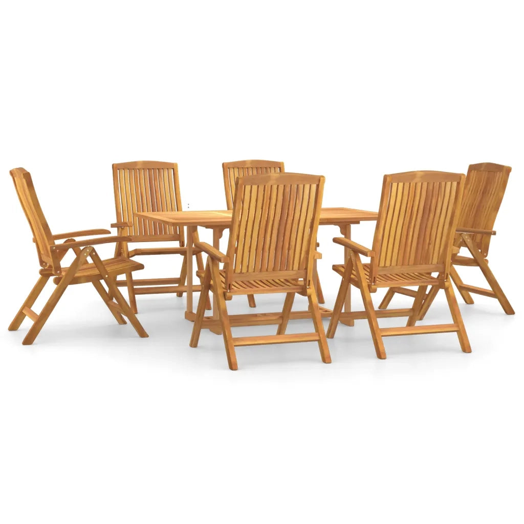 Set da Pranzo da Giardino 7 pz in Legno Massello di Teak 3154918