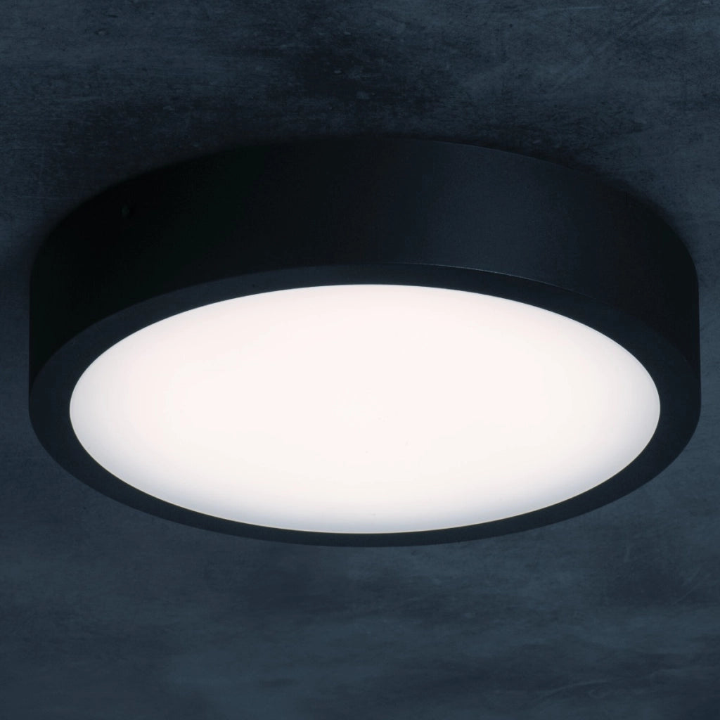 Plafoniera LED tonda Ø30 20W CCT IP66 nera DABER Kanlux