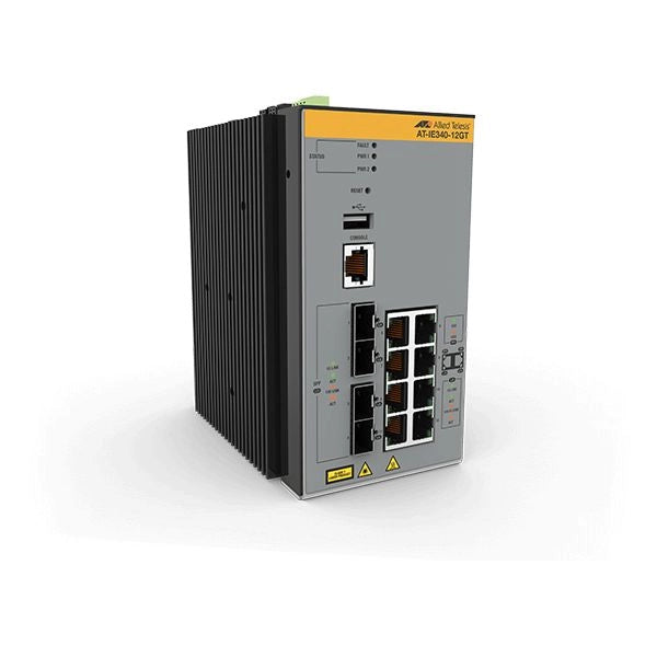 Allied telesis at-ie340-12gt-80 gestito l3 gigabit ethernet (10/100/1000) grigio