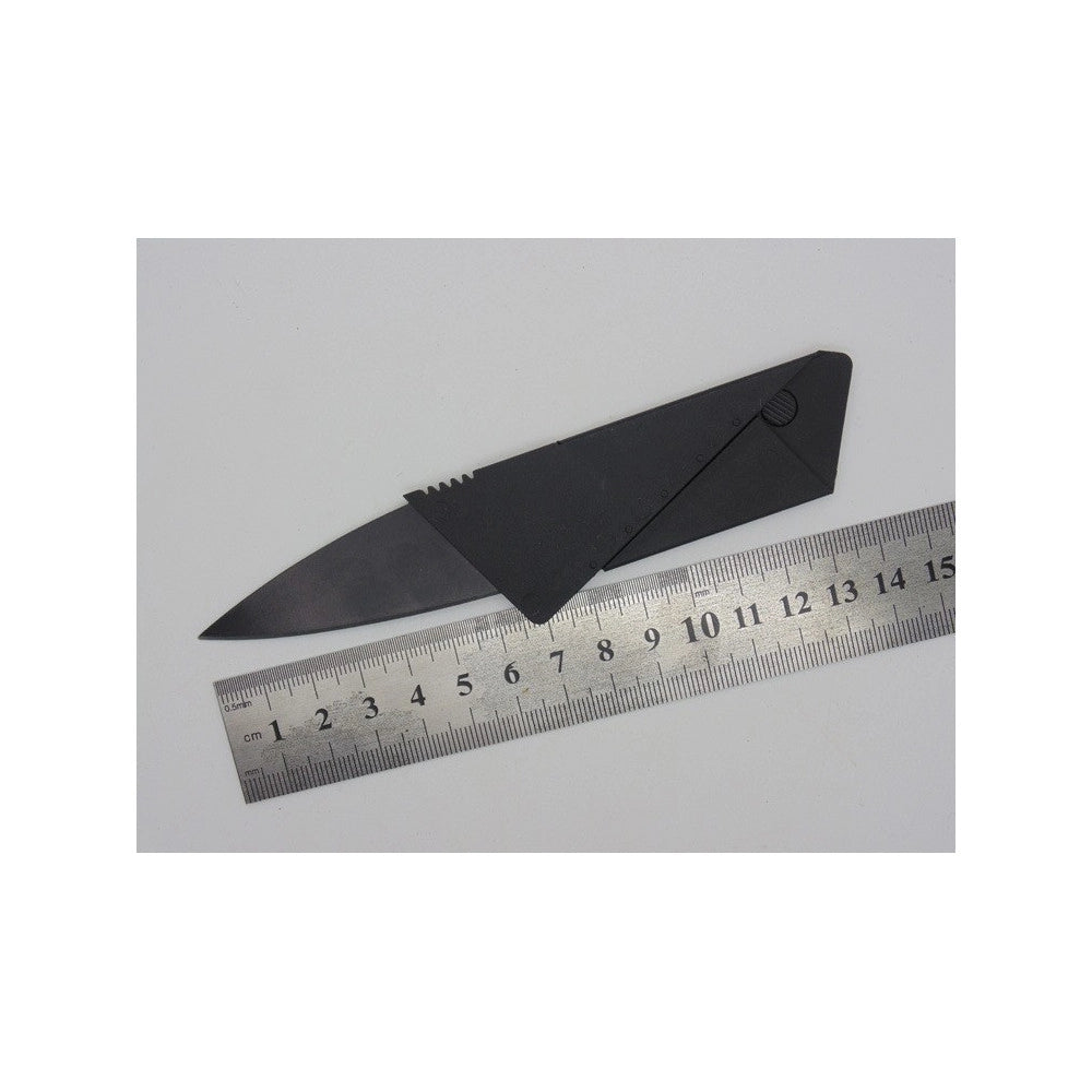 Trade Shop - Coltello Tattico A Forma Carta Di Credito Pieghevole Card Knife Campeggio Multi -
