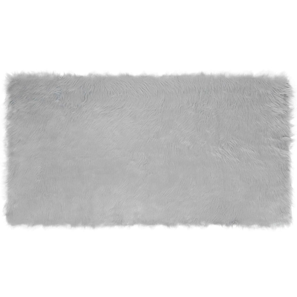 Tappeto in finta TAFALLA Grigio 80 x 150 cm Poliestere 42021522