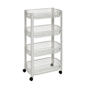 Organizer a 4 Livelli con Cestini ‚Äì Bianco