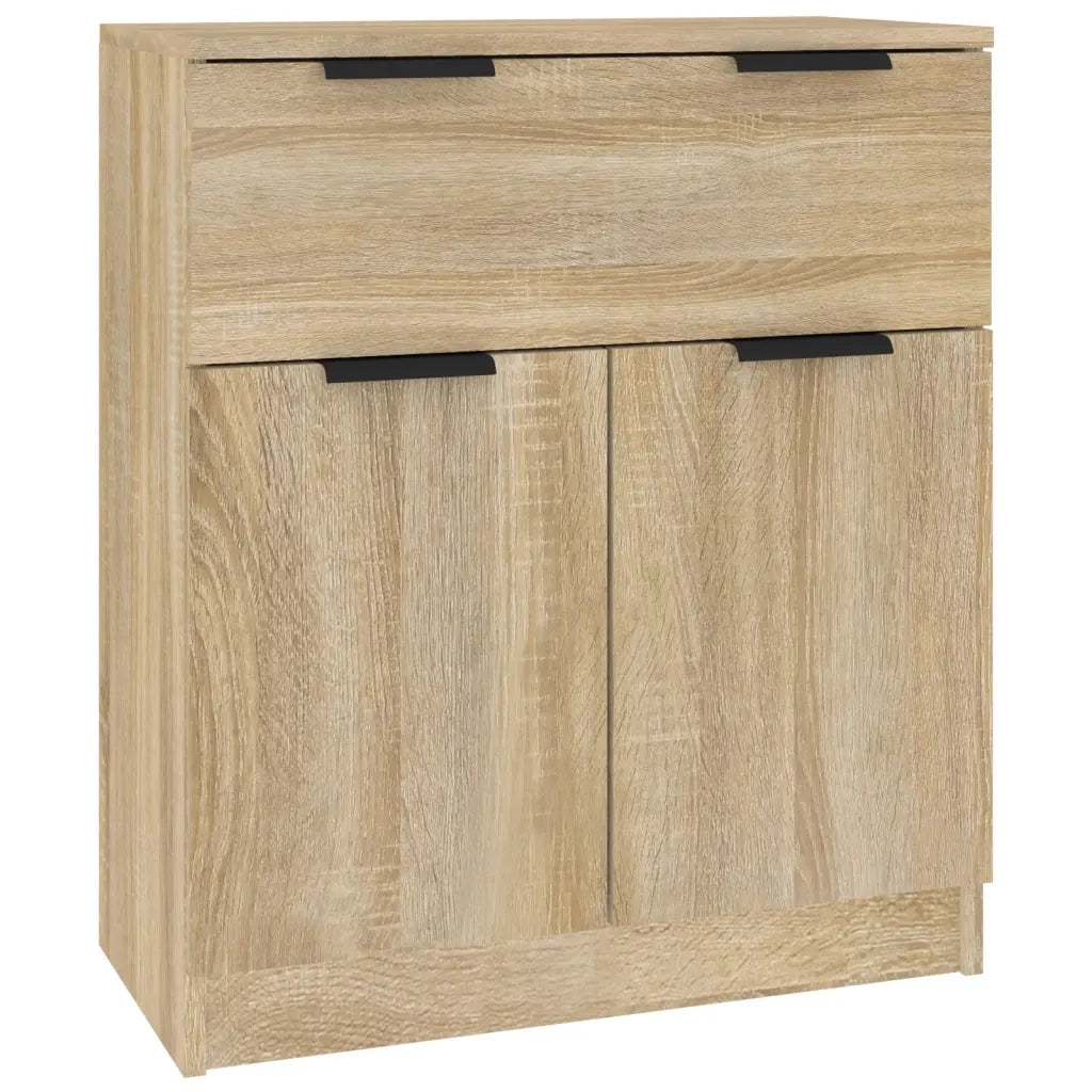 Credenze 3 pz | Madia | Buffet da pranzo | Armadio da pranzo Rovere Sonoma in Legno Multistrato