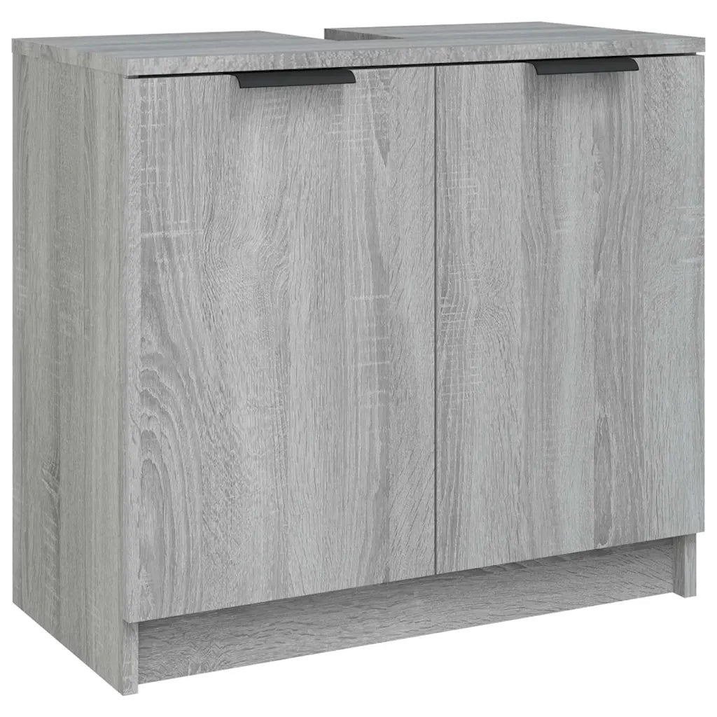 Mobile Bagno Grigio Sonoma 64,5x33,5x59 cm in Legno Multistrato 817064