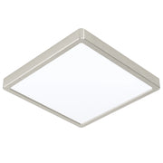 Plafoniera Moderna Fueva 5 In Acciaio Nichel Satinato Led Integrato 20,5W Ip20
