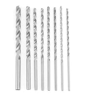 Set di Trapani a Spirale - 8 Pezzi - Lame Extra Lunghe - Alta Durata - Trapano HSS - Boretti Affilati - Per Fori Profondi - Kit di Trapani