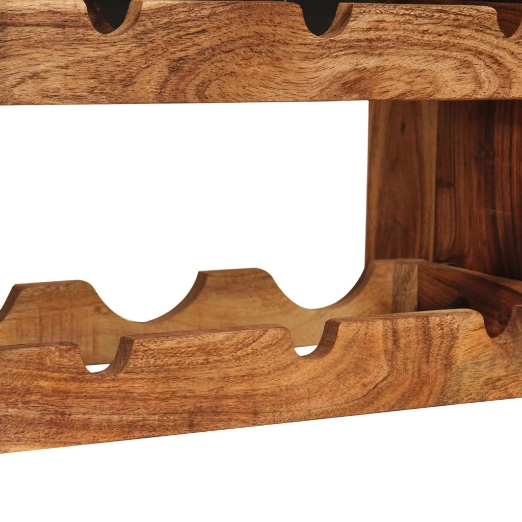 Portabottiglie Marrone 60 x 45 x 33 cm Legno di Acacia Massello