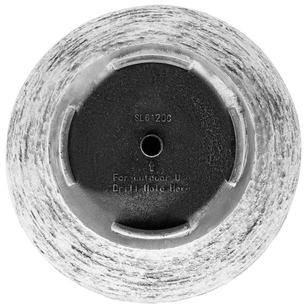 Vaso per piante fioriera in fibra di argilla grigio chiaro per esterni 48 x 53 cm per tutte le stagioni