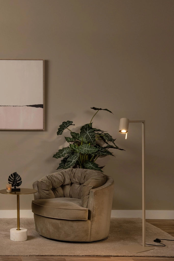 Lampada da terra LESLEY taupe metallo GU10 Lucide