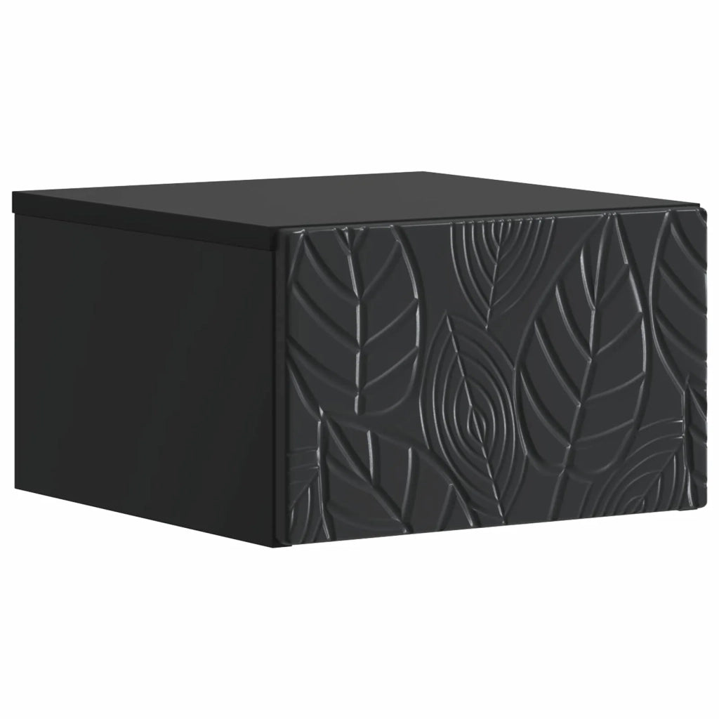 Tavolino da Parete Laterale Nero 34,5 x 33 x 20 cm 898767
